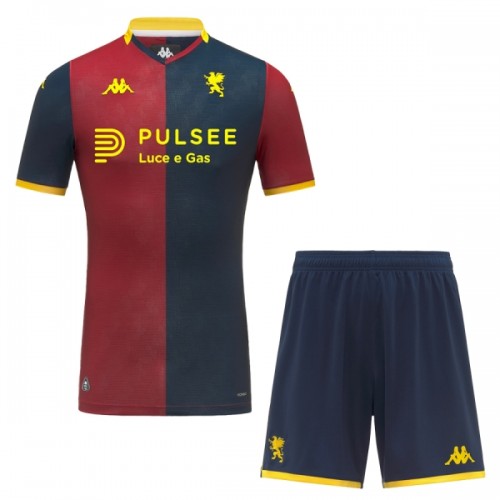 Virallinen Fanipaita + Shortsit Genoa Kotipelipaita 2025-26 - Lasten Virallinen Fanipaita + Shortsit Genoa Kotipelipaita 2025-26 - Lasten